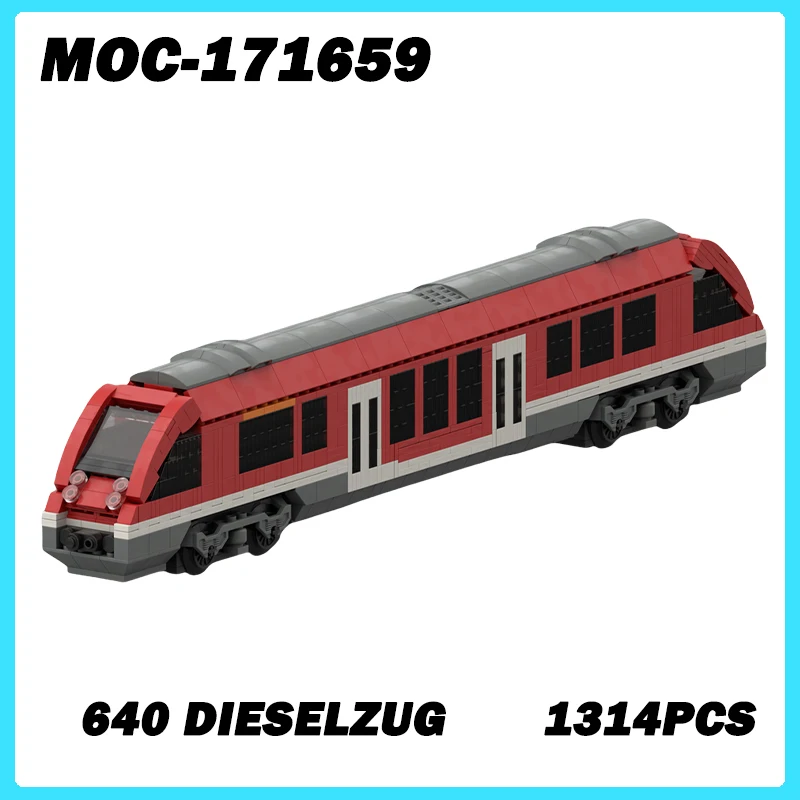 MOC-171659 Train Series 640 Dieselzug Building Block Model Brick DIY NEW Set Creative KIDS Gifts Puzzles Toys Particle 1314PCS
MOC-171659 Train Series 640 Dieselzug Building Block Model Brick DIY NEW Set Creative KIDS Gifts Puzzles Toys Particle 1314PCS