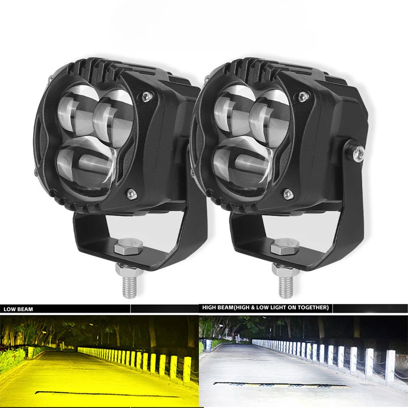 Motorcycle Spotlight 3570 LED Fog Lights White Yellow High Low Beam Auxiliary Driving Lamp Headlight Moto Lamp Accessories
Motorcycle Spotlight 3570 LED Fog Lights White Yellow High Low Beam Auxiliary Driving Lamp Headlight Moto Lamp Accessories