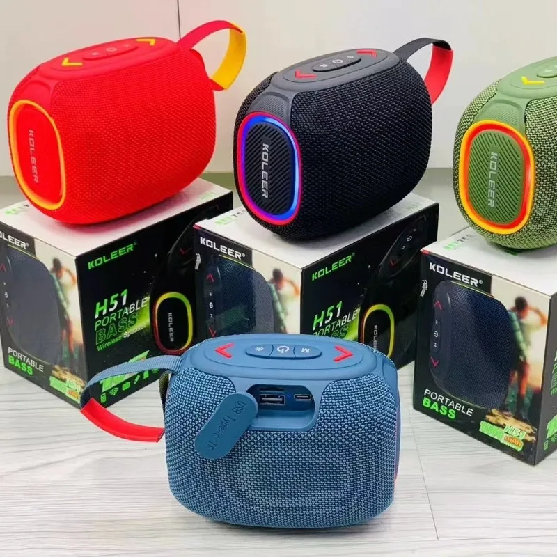 Pop H51 Mini Portable Bluetooth Speaker Outdoor Wireless Subwoofer With Heavy Bass Support TWS USB TF Card HIFI Stereo Boombox
Pop H51 Mini Portable Bluetooth Speaker Outdoor Wireless Subwoofer With Heavy Bass Support TWS USB TF Card HIFI Stereo Boombox