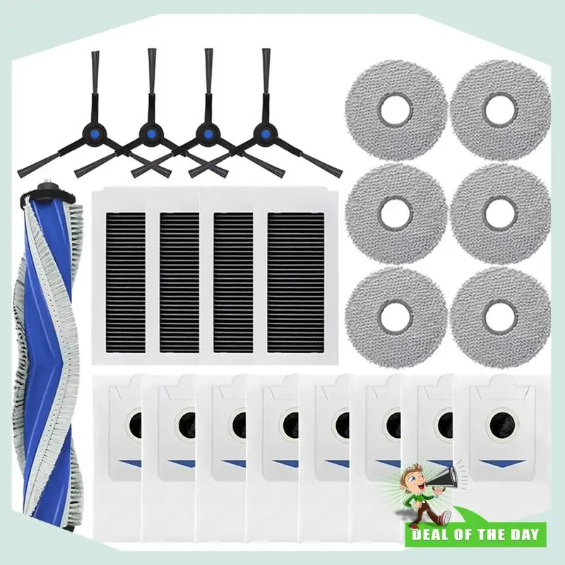 24-часовая доставка, сменный мешок для пыли, основная боковая щетка, фильтр, аксессуары для швабры для Ecovacs X5 OMNI/X5 PRO OMNI, робот-пылесос
24-часовая доставка, сменный мешок для пыли, основная боковая щетка, фильтр, аксессуары для швабры для Ecovacs X5 OMNI/X5 PRO OMNI, робот-пылесос