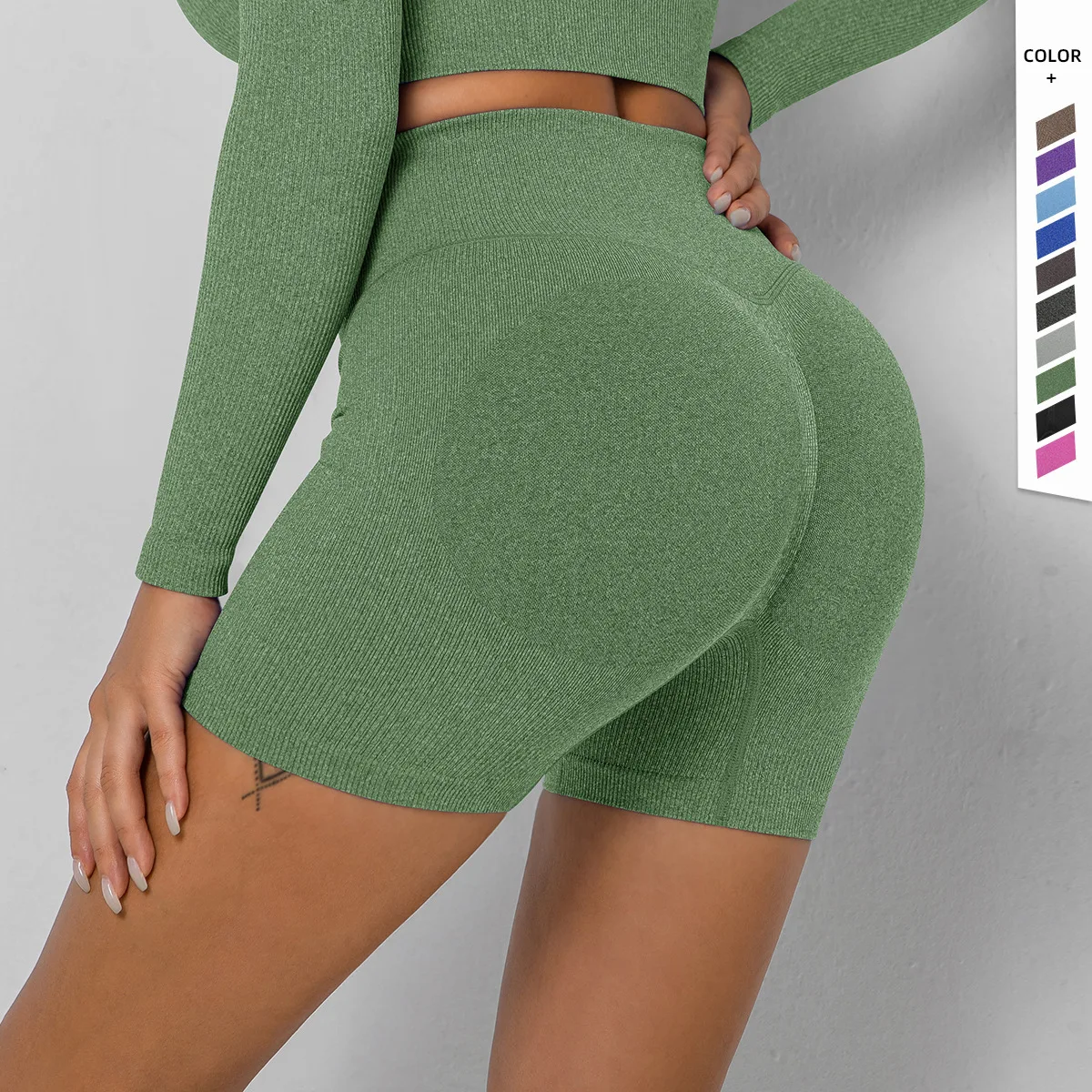 Seamless Thread Yoga Shorts Sports Fitness High Waist Peach Hip-lifting Exercise Shorts Workout Clothes Gym Shorts for Women
Seamless Thread Yoga Shorts Sports Fitness High Waist Peach Hip-lifting Exercise Shorts Workout Clothes Gym Shorts for Women