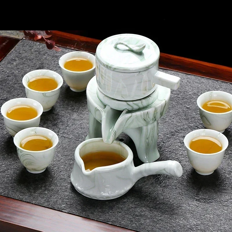 Marble Stripes Tea Set Stone Grinding Semi-automatic Tea Set Coffee Teapot Ceramic and Pottery Cups and Mugs Teacups Teaware Bar
Marble Stripes Tea Set Stone Grinding Semi-automatic Tea Set Coffee Teapot Ceramic and Pottery Cups and Mugs Teacups Teaware Bar