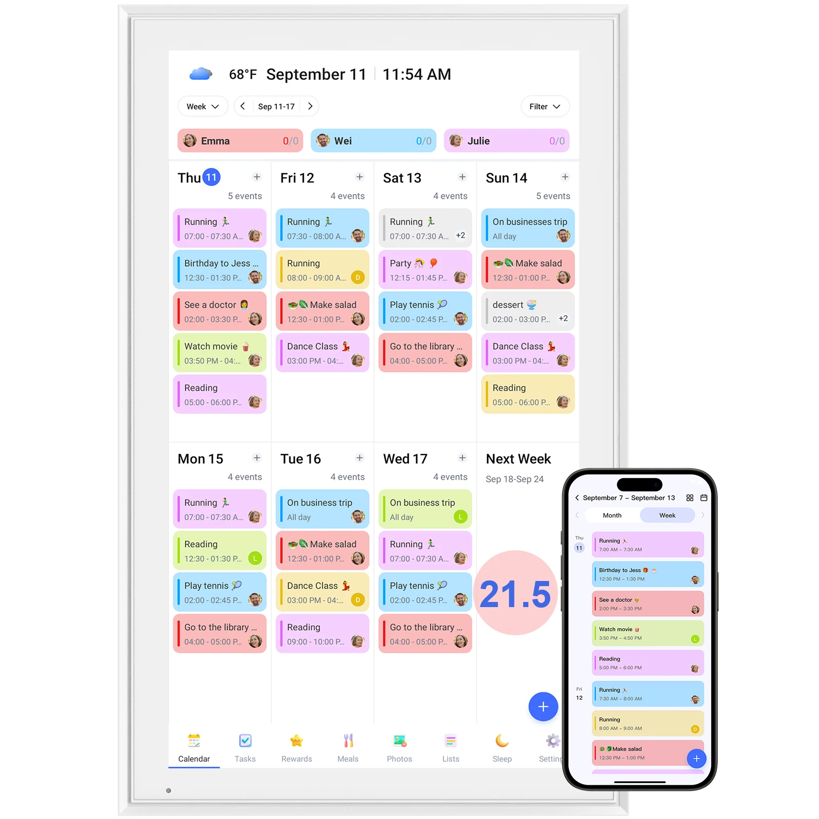 Rewards For Kid Digital Calendar 21.5 Inch Support Google ISO COZI Yahoo With Meal Plan
Rewards For Kid Digital Calendar 21.5 Inch Support Google ISO COZI Yahoo With Meal Plan