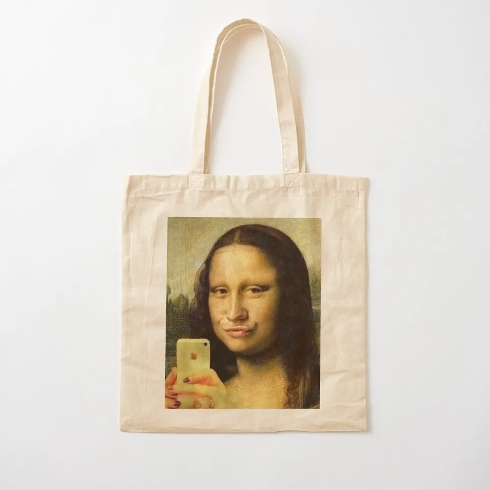 But first let me take a selfie - Funny Mona Lisa selfie Tote Bag shopping trolley bag Handbags
But first let me take a selfie - Funny Mona Lisa selfie Tote Bag shopping trolley bag Handbags