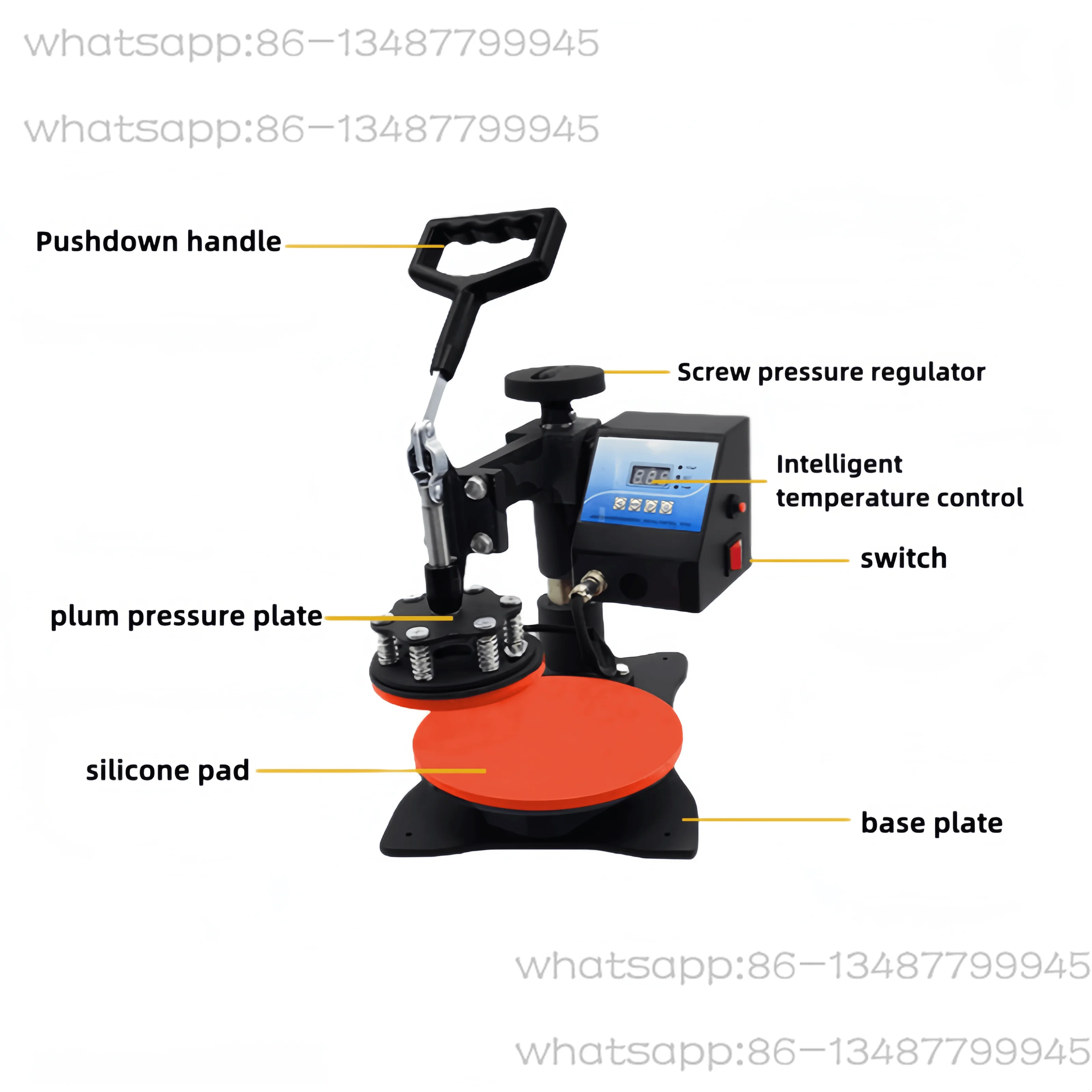 Машина для выпечки термопереноса диаметром 8 см подходит для печати логотипов на различных тарелках
Машина для выпечки термопереноса диаметром 8 см подходит для печати логотипов на различных тарелках
