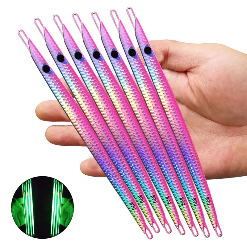 AS Fast Jig Pesca Speed Falling Lure Fishing Glow Angler 80g100g Metal Vertical Hard Bait Boat Sea Sinking Jigging Leurre Bait
AS Fast Jig Pesca Speed Falling Lure Fishing Glow Angler 80g100g Metal Vertical Hard Bait Boat Sea Sinking Jigging Leurre Bait