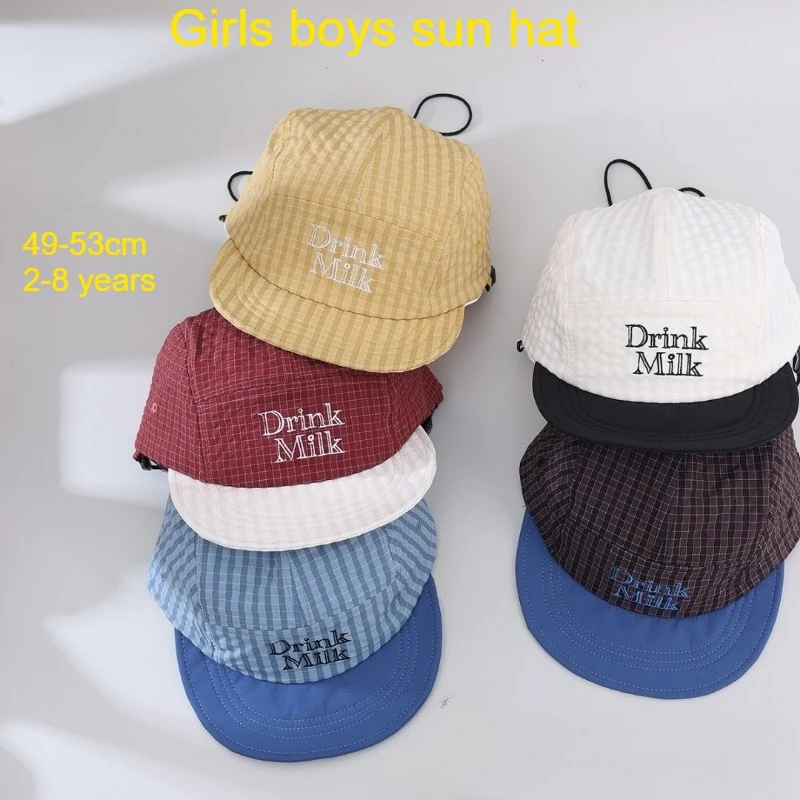 Kids Soft Brim Bucket Hat 49-54cm 2-8 Years Plaid Embroidery Sun Hat Baby Toddler Boy Caps Girl Hats Parent Child Baseball Cap
Kids Soft Brim Bucket Hat 49-54cm 2-8 Years Plaid Embroidery Sun Hat Baby Toddler Boy Caps Girl Hats Parent Child Baseball Cap
