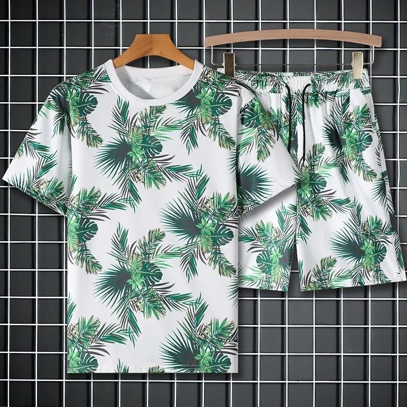 Summer Fashion Trend Printed Beach Short Sleeve Shorts Set Men's Casual Loose Breathable Plus Size High Quality Two-Piece Set
Summer Fashion Trend Printed Beach Short Sleeve Shorts Set Men's Casual Loose Breathable Plus Size High Quality Two-Piece Set