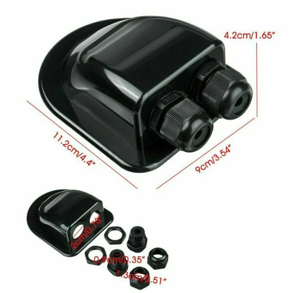 Two Hole Solar Cable Gland Box for Roof Installation on For RV Camper Van Travel Trailer and Marine Roof Surfaces
Two Hole Solar Cable Gland Box for Roof Installation on For RV Camper Van Travel Trailer and Marine Roof Surfaces