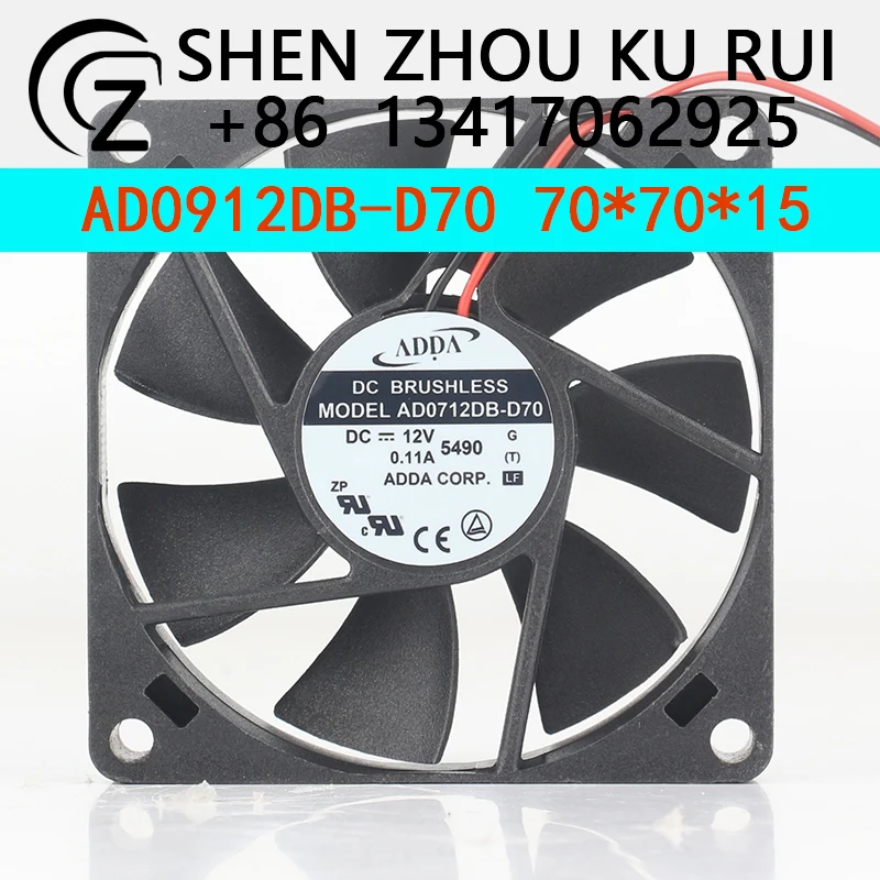 Оригинальный новый тайваньский ADDA 5 В 24 В 48 В постоянного тока 12 В 0,11 А AC EC 7015 70X70X15 мм 7 см двухпроводной сверхтихий инвертор AD0712DB-D70 охлаждающий вентилятор
Оригинальный новый тайваньский ADDA 5 В 24 В 48 В постоянного тока 12 В 0,11 А AC EC 7015 70X70X15 мм 7 см двухпроводной сверхтихий инвертор AD0712DB-D70 охлаждающий вентилятор