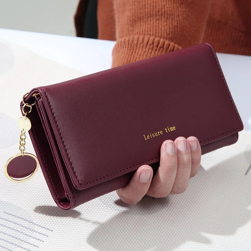 Genuine Leather Women's Long Wallet Solid Color Card Holder Large Capacity Zipper Purse Fashionable Elegant Ladies
Genuine Leather Women's Long Wallet Solid Color Card Holder Large Capacity Zipper Purse Fashionable Elegant Ladies