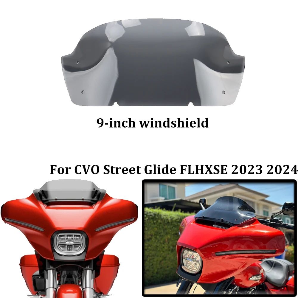 NEW Premium 9" Windscreen for 2023-2024 Harley-Davidson CVO Street Glide FLHXSE - Available in Smoked & Transparent Colors
NEW Premium 9" Windscreen for 2023-2024 Harley-Davidson CVO Street Glide FLHXSE - Available in Smoked & Transparent Colors