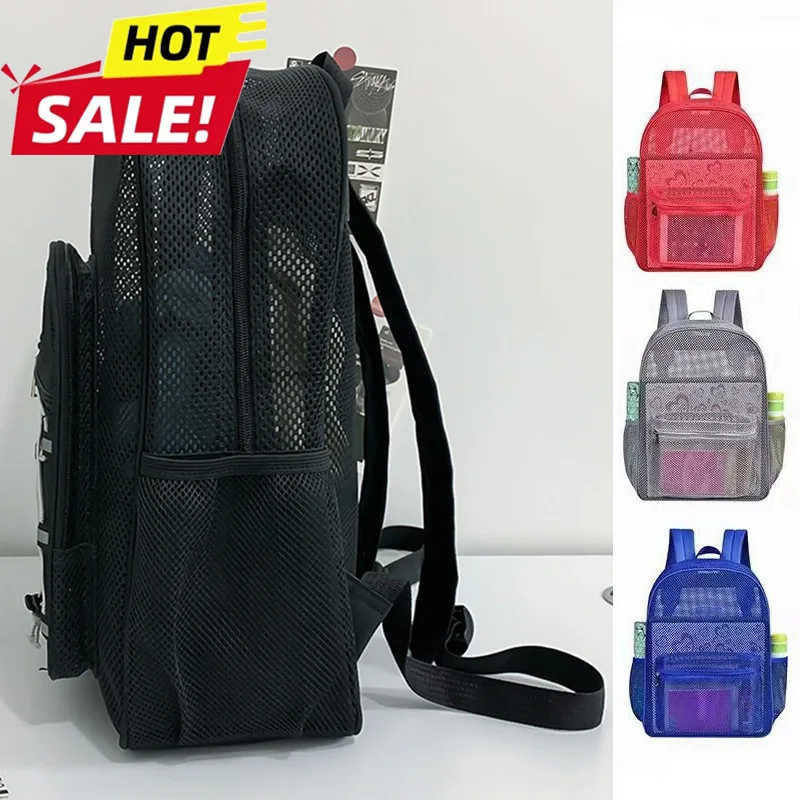 Mesh College Student Backpack Comfortable Shoulder Strap Portable Gym Bags Multifunctional Wear-resistant for Commuting Swimming
Mesh College Student Backpack Comfortable Shoulder Strap Portable Gym Bags Multifunctional Wear-resistant for Commuting Swimming