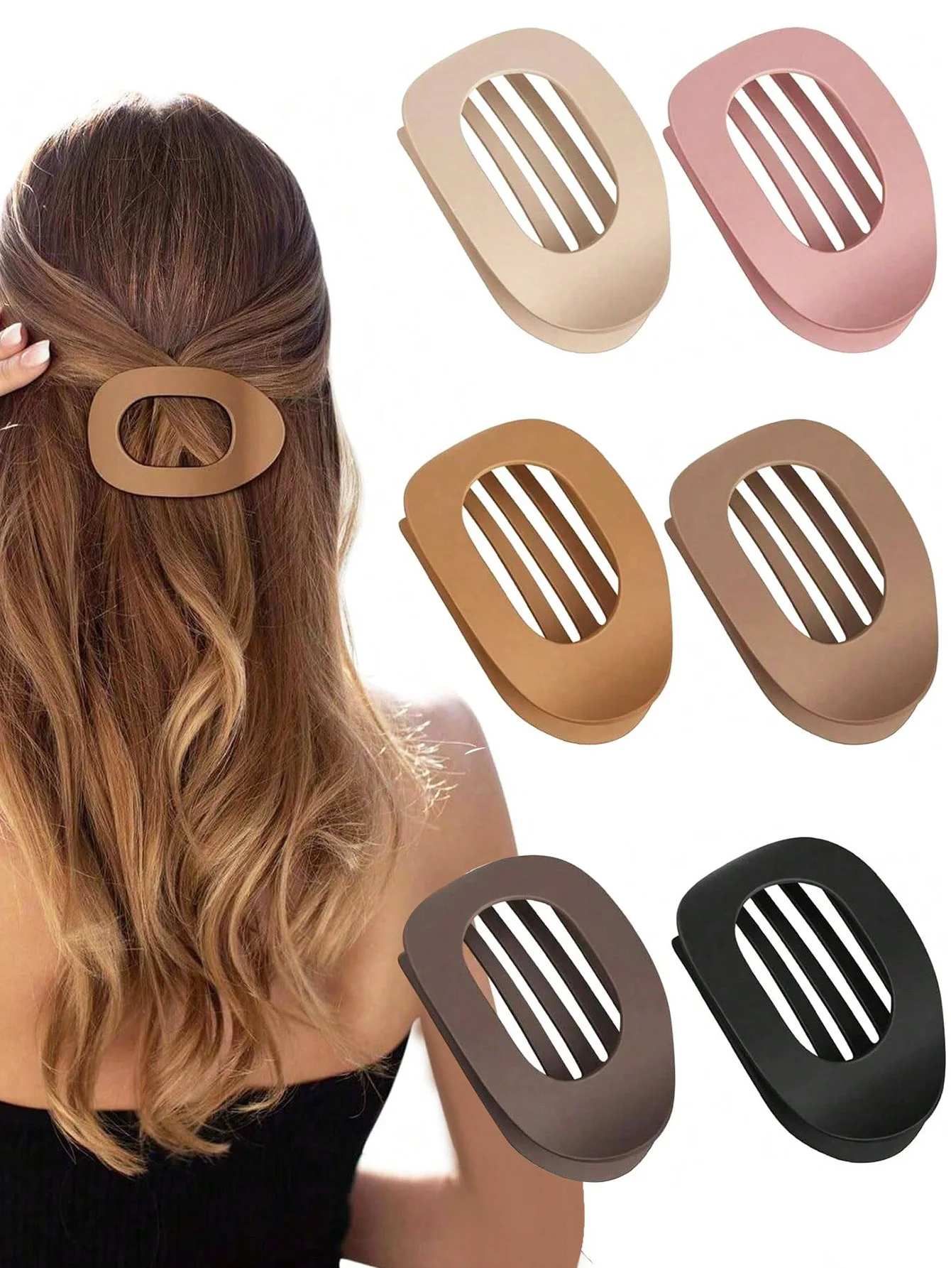 3Pcs/6Pcs Flat Round Hair Clips Set for Women, Non-Slip Curved Barrettes, Vintage Simple Niche Hair Claw Clips, Cute School Hair
3Pcs/6Pcs Flat Round Hair Clips Set for Women, Non-Slip Curved Barrettes, Vintage Simple Niche Hair Claw Clips, Cute School Hair