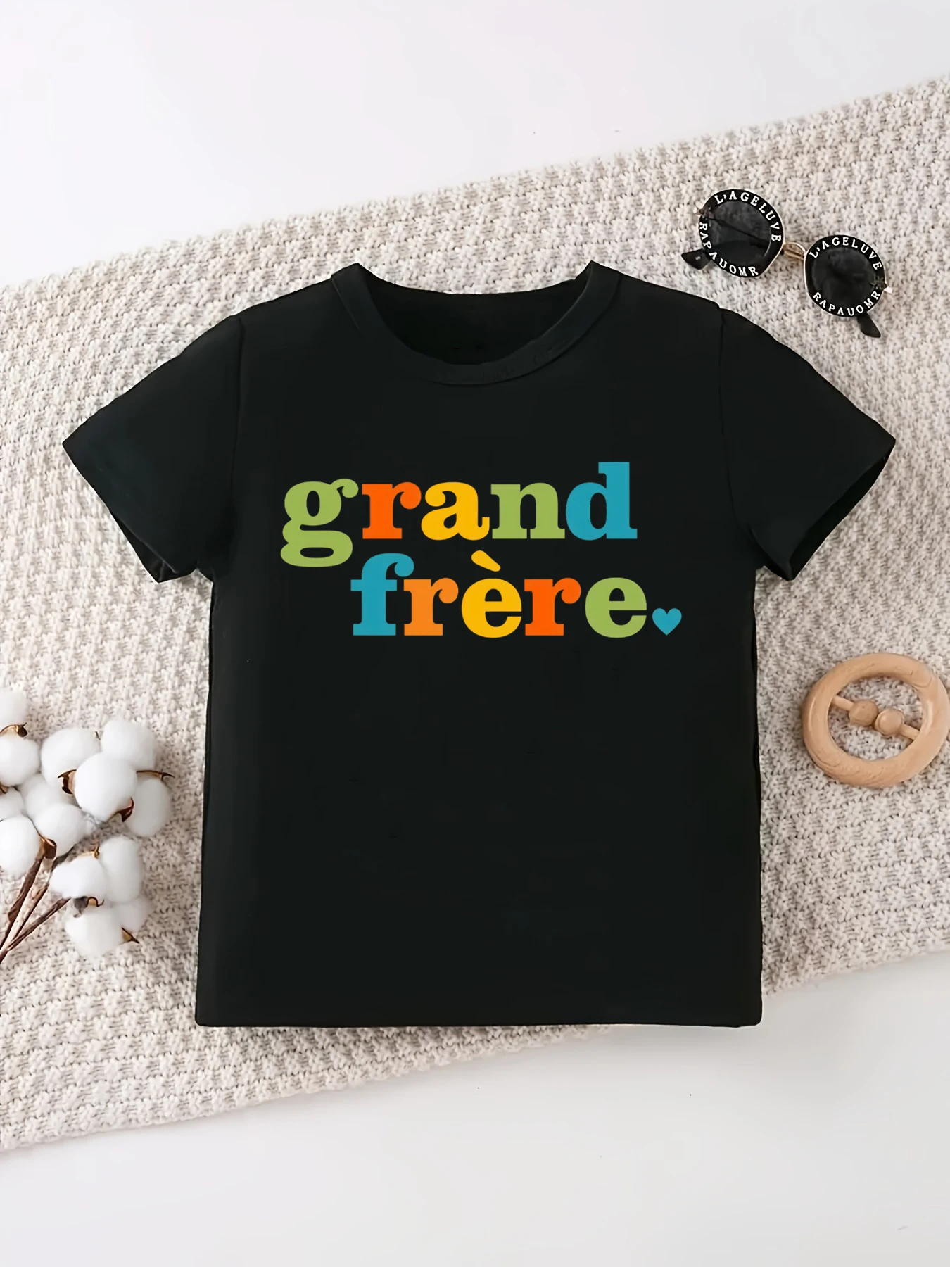 Franch Big Brother/Little Brother Heart Printed T Shirt Boys Funny Kids Clothes Pregnancy Announcement Shirt
Franch Big Brother/Little Brother Heart Printed T Shirt Boys Funny Kids Clothes Pregnancy Announcement Shirt
