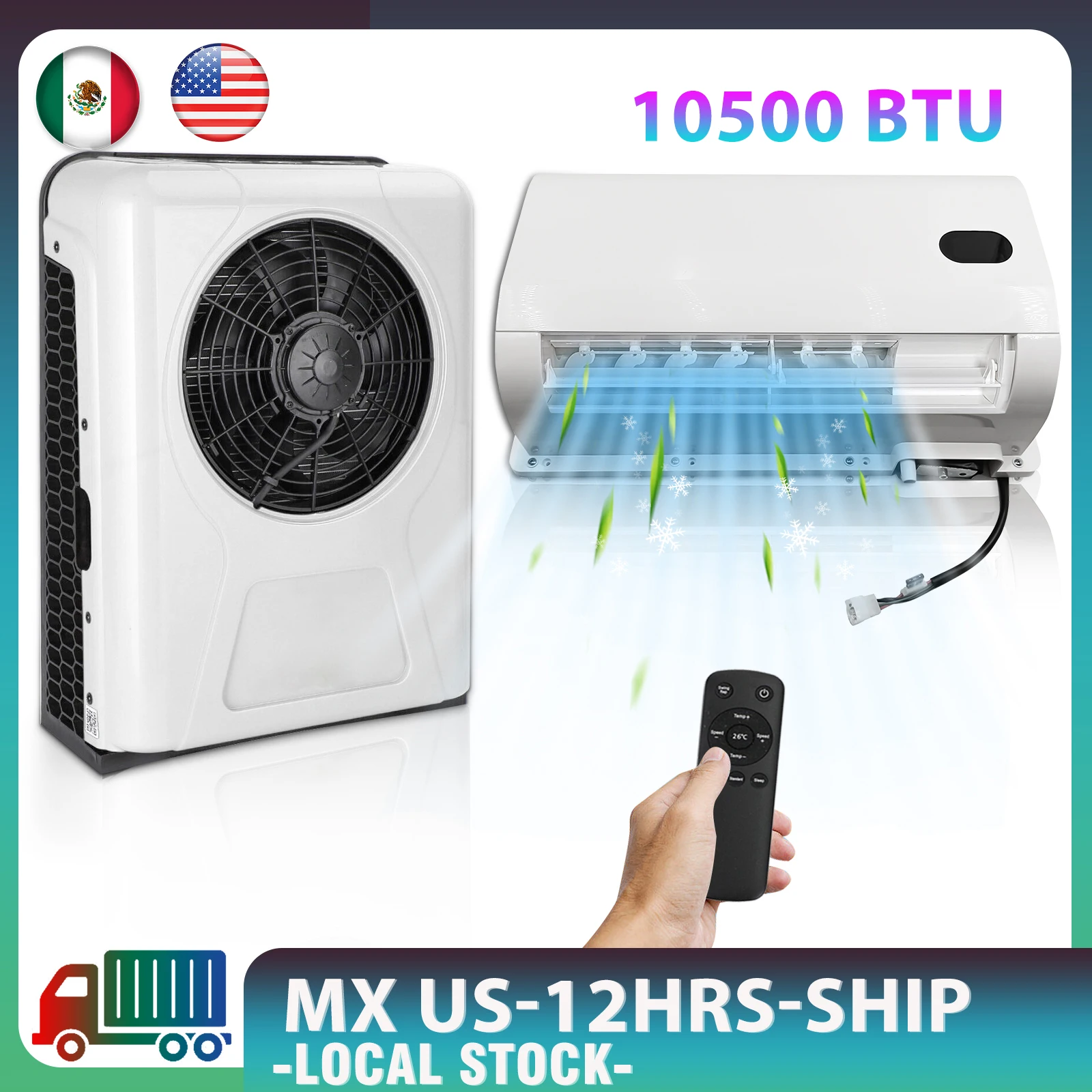 Treeligo 10500BTU Cooling Car Electric Parking Cooling Air Conditioner Split Air AC Unit For Truck Caravan Camper Van RV Cooling
Treeligo 10500BTU Cooling Car Electric Parking Cooling Air Conditioner Split Air AC Unit For Truck Caravan Camper Van RV Cooling