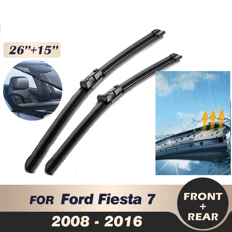 Wiper Front Rear Wiper Blades Set For Ford Fiesta 7 2008-2016 2009 2010 2011 Windshield Windscreen Front Rear Window 26"+15"+12"
Wiper Front Rear Wiper Blades Set For Ford Fiesta 7 2008-2016 2009 2010 2011 Windshield Windscreen Front Rear Window 26"+15"+12"