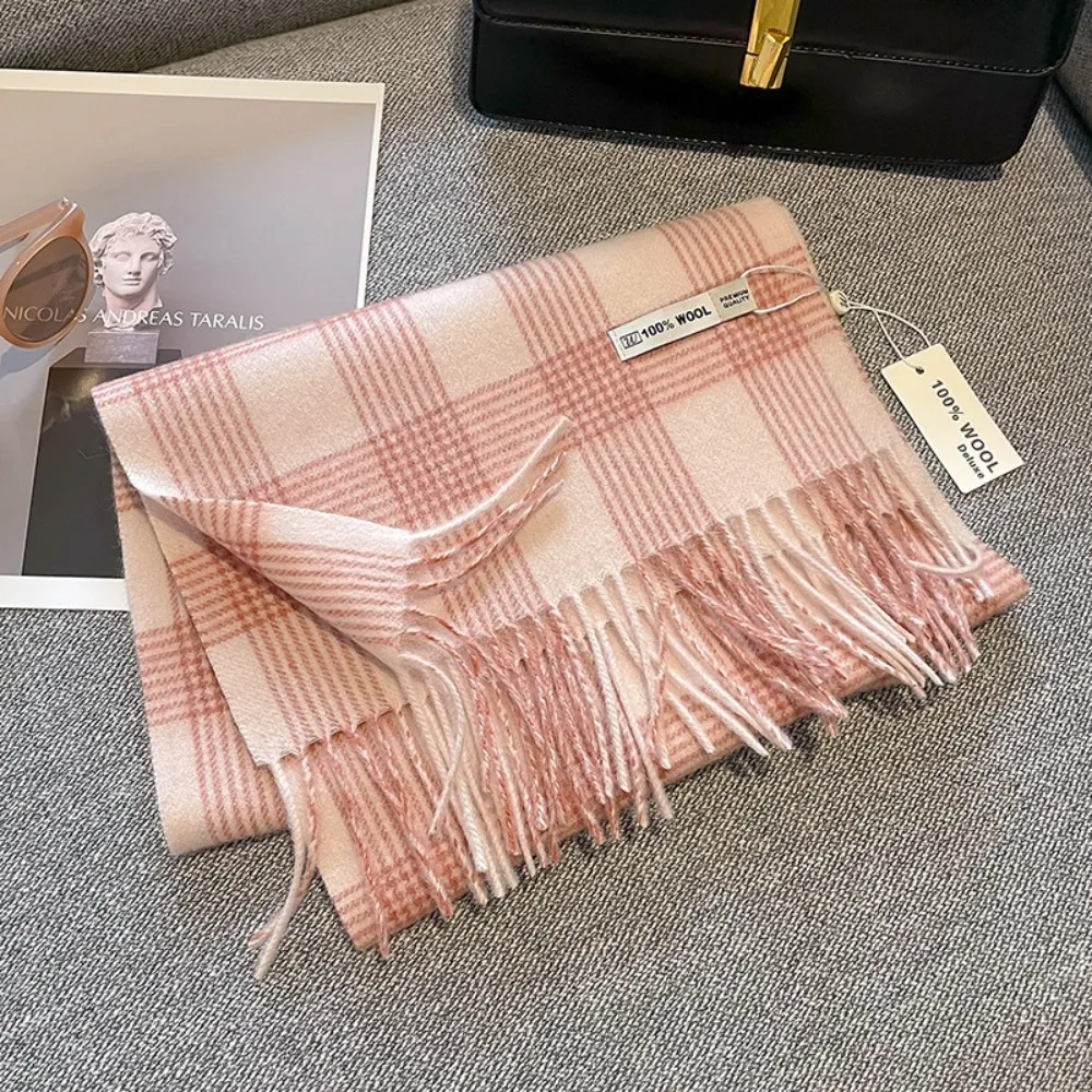 Luxury Warm Plaid Scarf Long Tassel Cashmere Scarf Soft Lady Shawl Wraps Winter
Luxury Warm Plaid Scarf Long Tassel Cashmere Scarf Soft Lady Shawl Wraps Winter