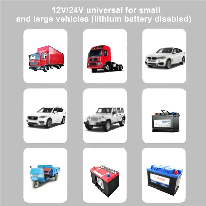 ABVG-Battery Fast Charger Reverse Connection Protection 12V24v For Wet Dry Lead Acid Full Automatic Car Battery Charger EU-Plug
ABVG-Battery Fast Charger Reverse Connection Protection 12V24v For Wet Dry Lead Acid Full Automatic Car Battery Charger EU-Plug