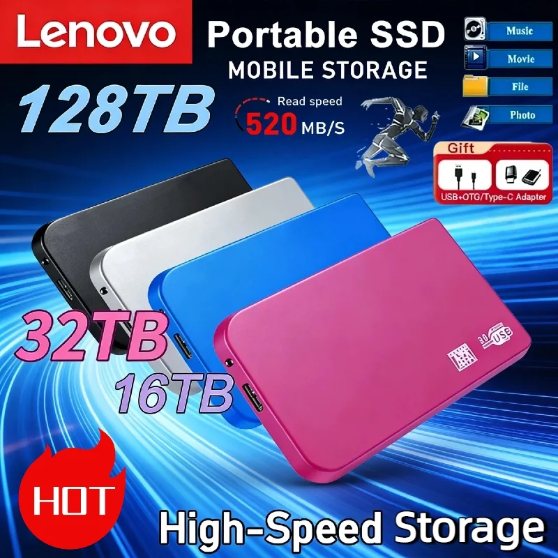 Оригинальный портативный SSD-накопитель Lenovo с USB 3.0, высокоскоростной передачей данных, большой емкостью от 2 ТБ до 64 ТБ, обеспечивающий огромную объемную память.
Оригинальный портативный SSD-накопитель Lenovo с USB 3.0, высокоскоростной передачей данных, большой емкостью от 2 ТБ до 64 ТБ, обеспечивающий огромную объемную память.