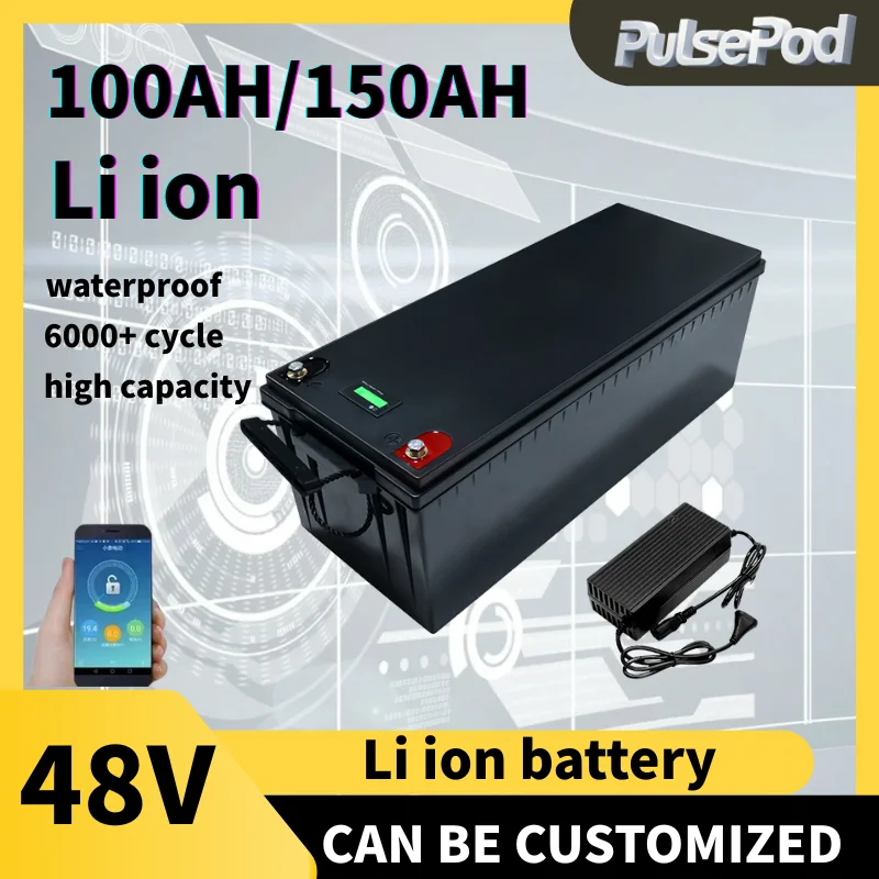48v 150AH li-ion Lithium Replace power battery 48v 100Ah 5kwh 7kwh for Golf cart backup RV EV inverter Solar System +1charger
48v 150AH li-ion Lithium Replace power battery 48v 100Ah 5kwh 7kwh for Golf cart backup RV EV inverter Solar System +1charger