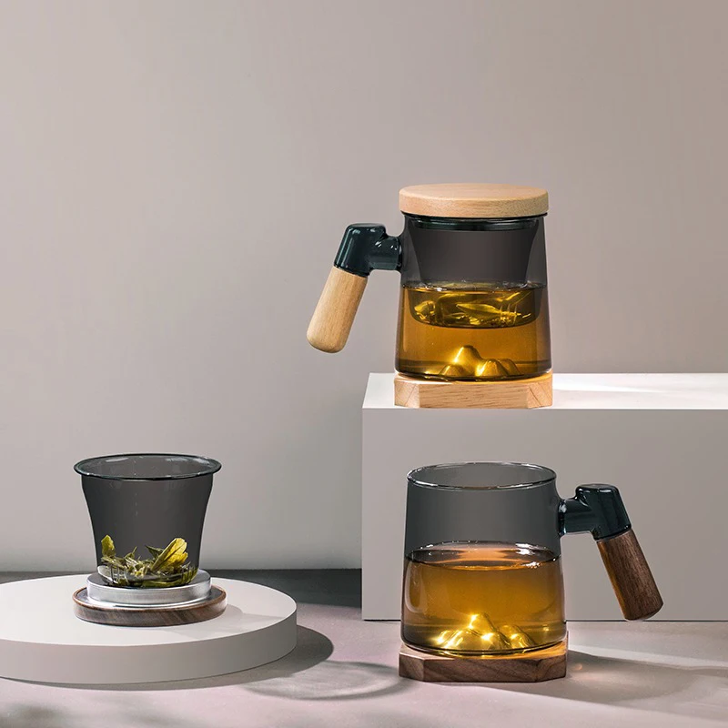 Glass Tea Cup With Tea Separation Cup For Men's High-End Office, Large Capacity With Lid Filter Tea Cup
Glass Tea Cup With Tea Separation Cup For Men's High-End Office, Large Capacity With Lid Filter Tea Cup