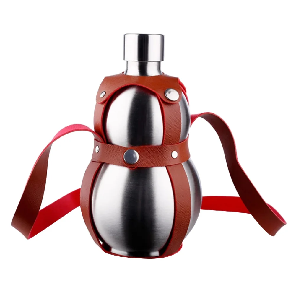 Stainless Steel Gourd Bottle 1 Pound Portable Liquor Flask for Camping Water Container Kettle Outdoor Bottle
Stainless Steel Gourd Bottle 1 Pound Portable Liquor Flask for Camping Water Container Kettle Outdoor Bottle