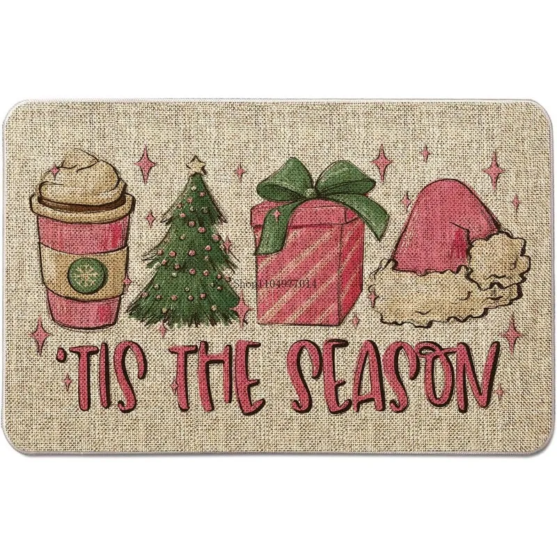 Christmas Doormat Tis The Season Entrance Rug, Winter Decor for Home Kitchen Floor Front Door
Christmas Doormat Tis The Season Entrance Rug, Winter Decor for Home Kitchen Floor Front Door