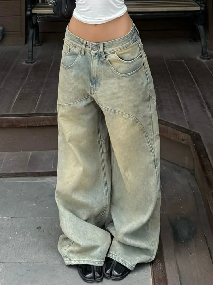 Women's Clothing Vintage Jeans Fashion Trendy Straight Pants All-match Street Wind Loose Temperament Slim Simple Style Patchwork
Women's Clothing Vintage Jeans Fashion Trendy Straight Pants All-match Street Wind Loose Temperament Slim Simple Style Patchwork