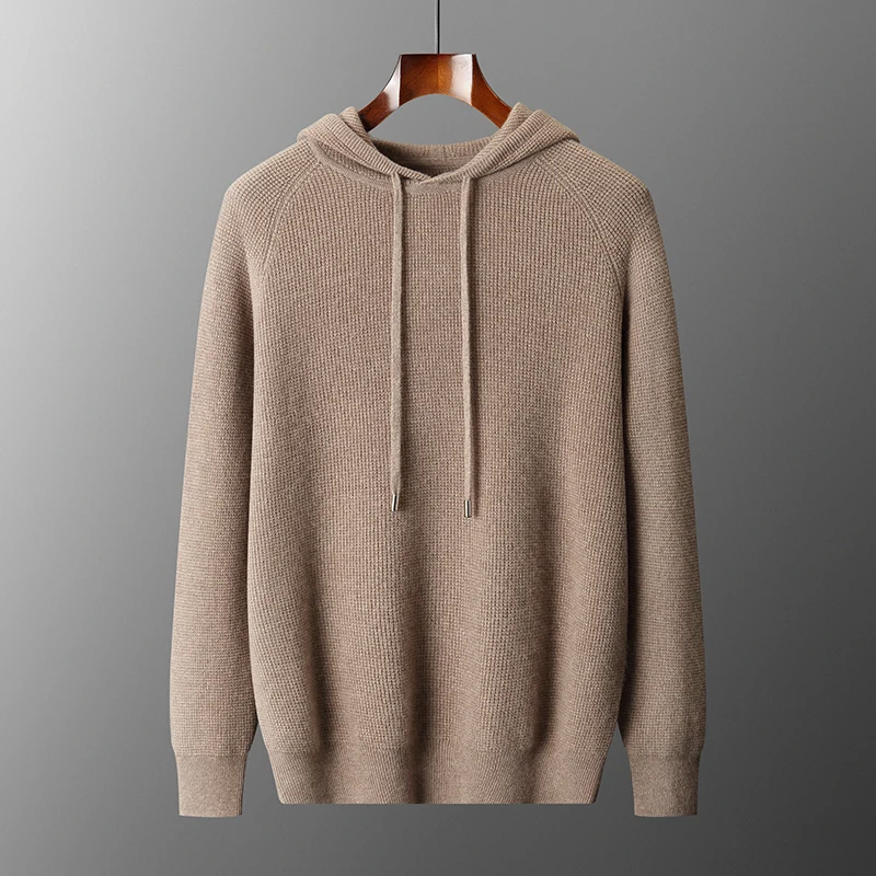 Выбор мужской кашемировый пуловер с капюшоном, осень-зима, базовый повседневный однотонный мягкий кашемировый свитер, трикотаж из 100% кашемира, корейская мода
Выбор мужской кашемировый пуловер с капюшоном, осень-зима, базовый повседневный однотонный мягкий кашемировый свитер, трикотаж из 100% кашемира, корейская мода