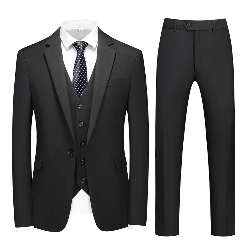 Men's Suit 3 Pieces With One Button Double Split Elastic Waist Suitable For Wedding Groom Business Suit Jacket Vest With Pants
Men's Suit 3 Pieces With One Button Double Split Elastic Waist Suitable For Wedding Groom Business Suit Jacket Vest With Pants