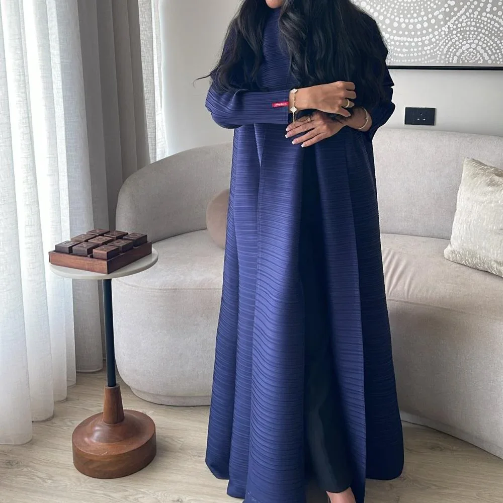 Miyake pleated lapel long sleeve long jacket women designer robe new dubai fashion oversized coat
Miyake pleated lapel long sleeve long jacket women designer robe new dubai fashion oversized coat