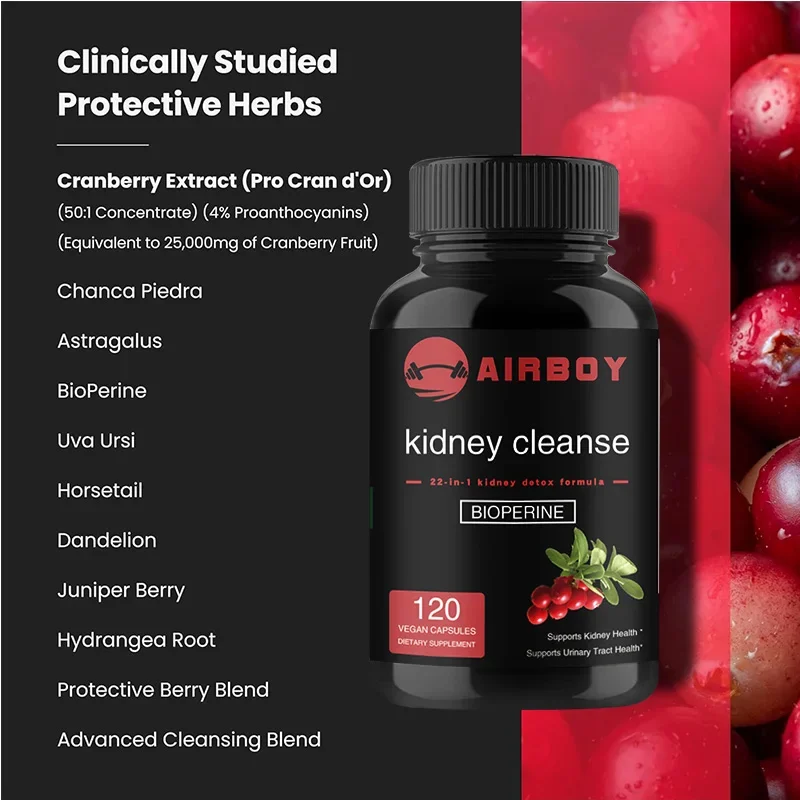 Kidney Cleanse Capsules - with Cranberry, Astragalus - Kidney Cleansing, Urinary Tract and Bladder Health Support, AntioxidantSu
Kidney Cleanse Capsules - with Cranberry, Astragalus - Kidney Cleansing, Urinary Tract and Bladder Health Support, AntioxidantSu
