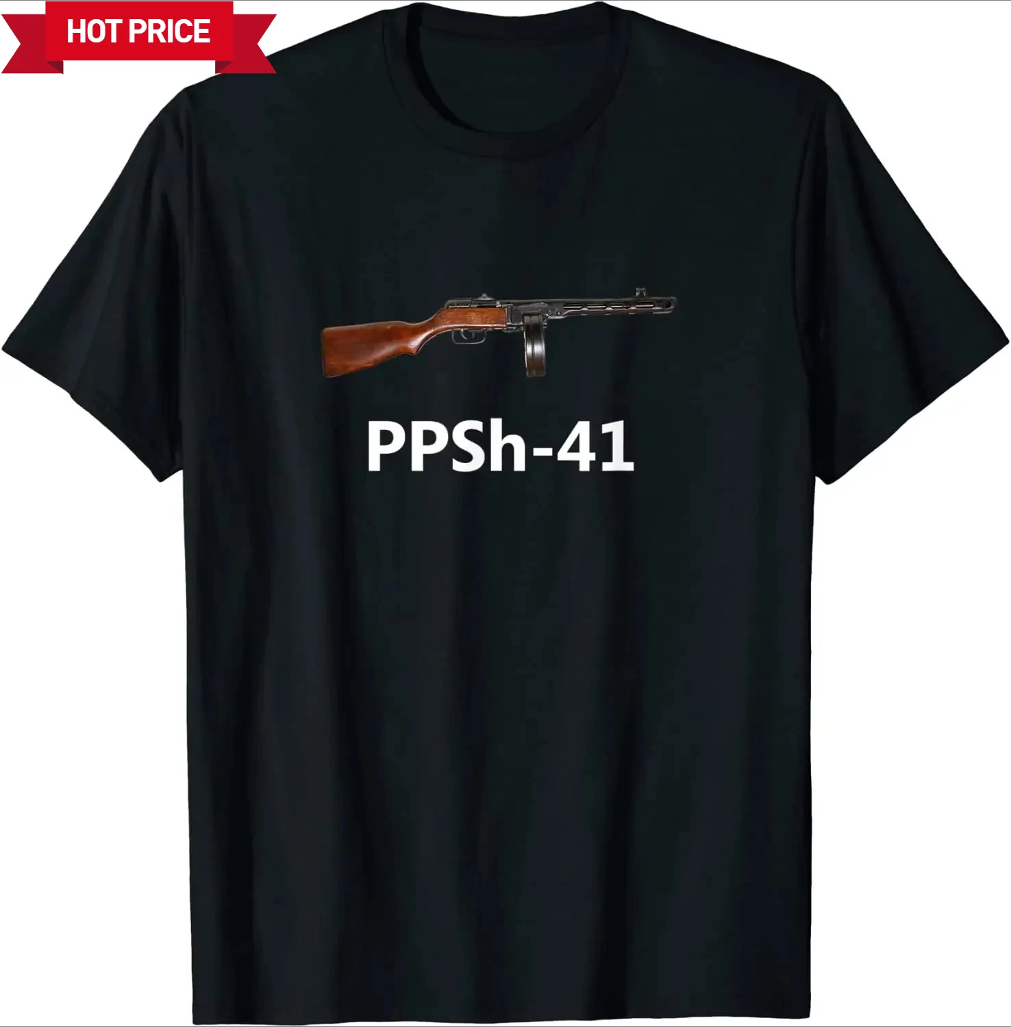 WWII Russia Soviet PPSH 41 Submachine Gun T-Shirt 100% Cotton O-Neck Short Sleeve Summer Casual Mens T-shirt Streetwear
WWII Russia Soviet PPSH 41 Submachine Gun T-Shirt 100% Cotton O-Neck Short Sleeve Summer Casual Mens T-shirt Streetwear