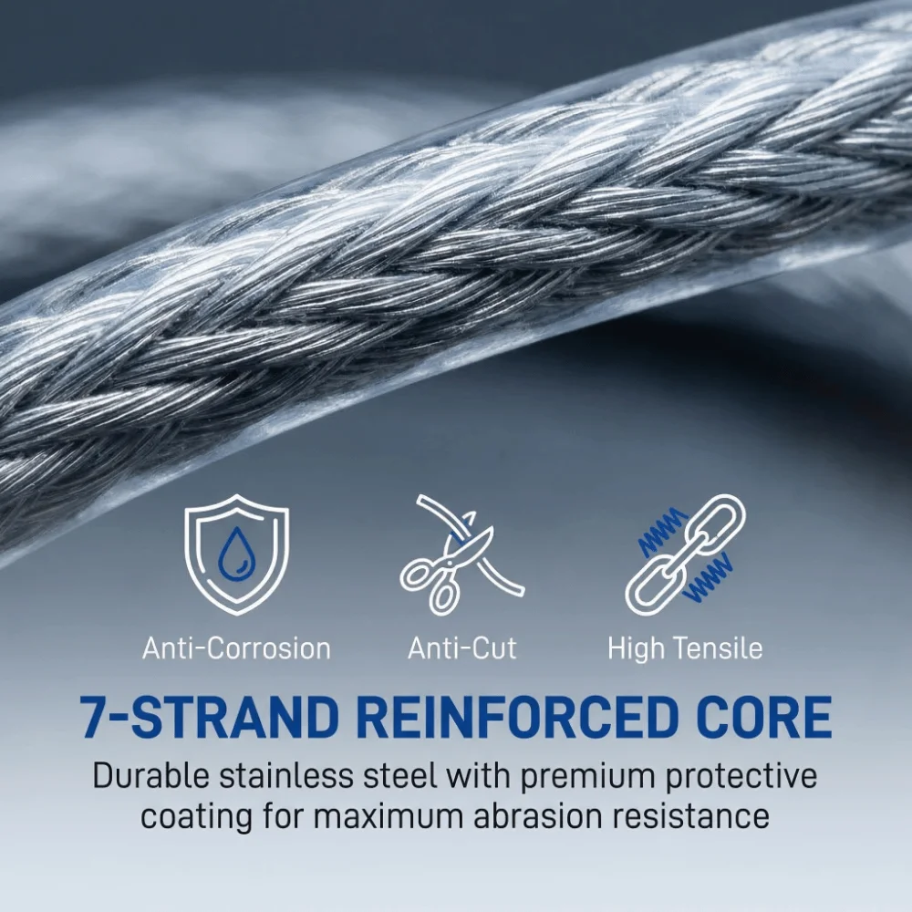 10 Rolls Stainless Steel Fishing Leader Line High Strength 10lb-50lb Fishing Lure Leader Line 10m 7 Strands Braided Fishing Wire
10 Rolls Stainless Steel Fishing Leader Line High Strength 10lb-50lb Fishing Lure Leader Line 10m 7 Strands Braided Fishing Wire