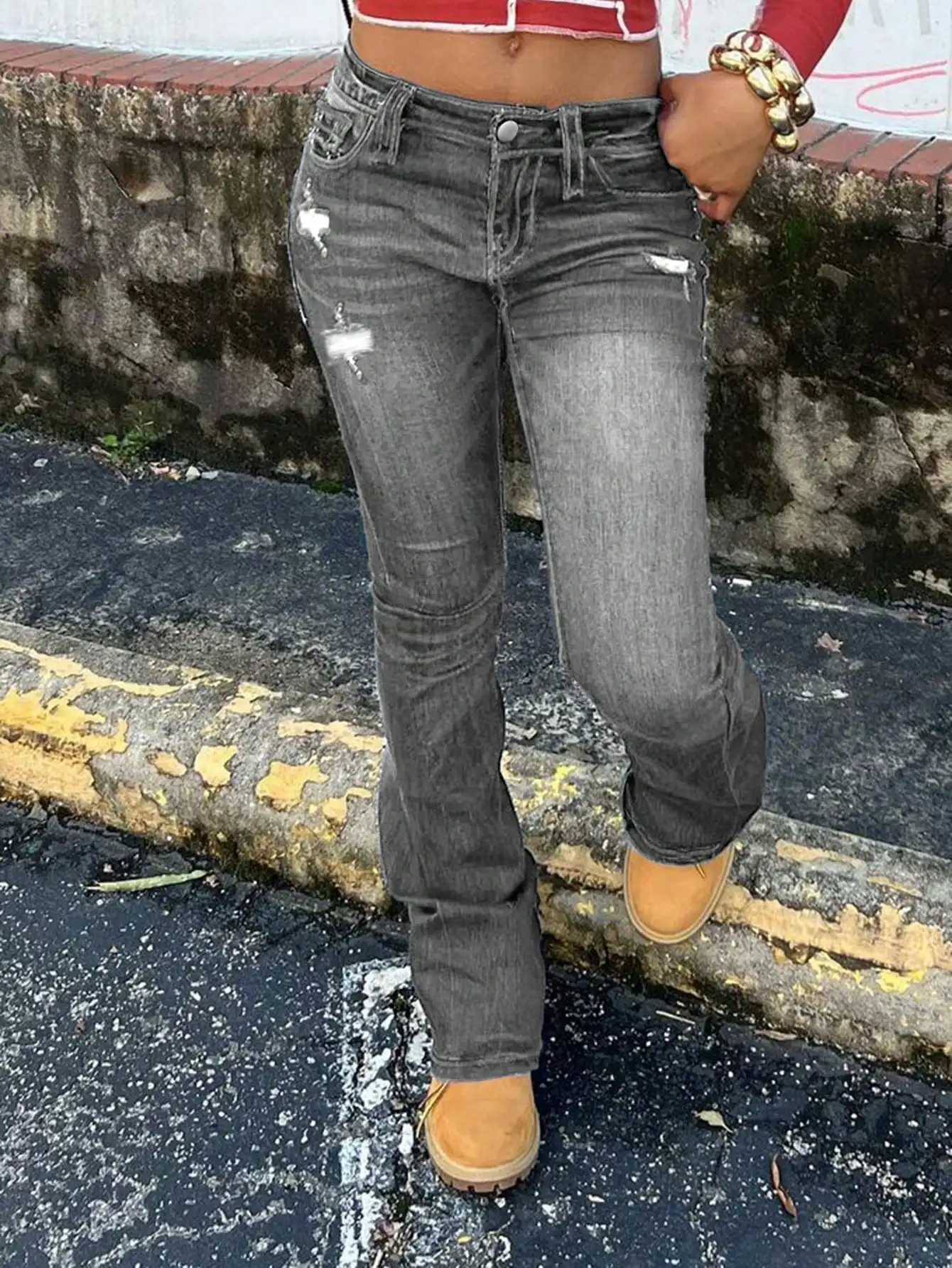 Женские джинсы скинни с рваными элементами, зауженные к низу, с высокой талией, для уличного стиля
Женские джинсы скинни с рваными элементами, зауженные к низу, с высокой талией, для уличного стиля