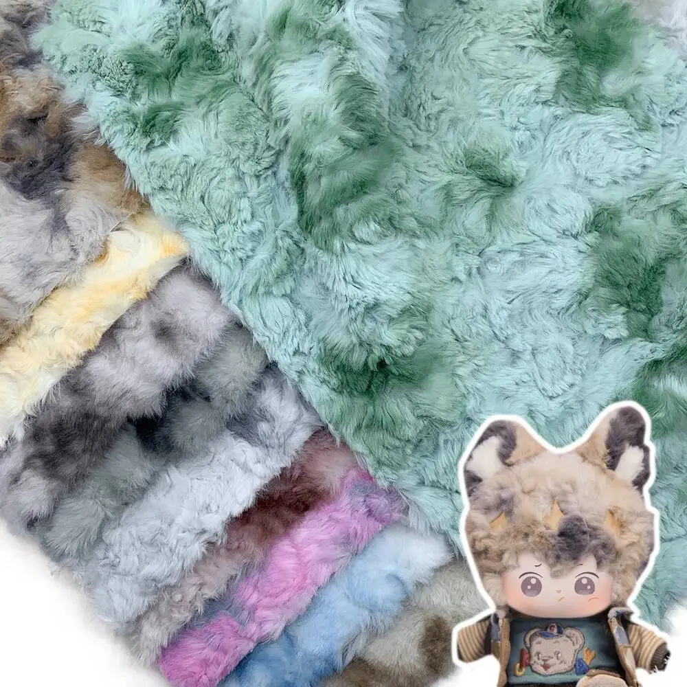 Gradient Simulation Tie Dye Artificial Rabbit Fur Fabric 25X45CM Polyester Mink Fur Fabric Super Soft Plush DIY Cotton Doll Hair
Gradient Simulation Tie Dye Artificial Rabbit Fur Fabric 25X45CM Polyester Mink Fur Fabric Super Soft Plush DIY Cotton Doll Hair