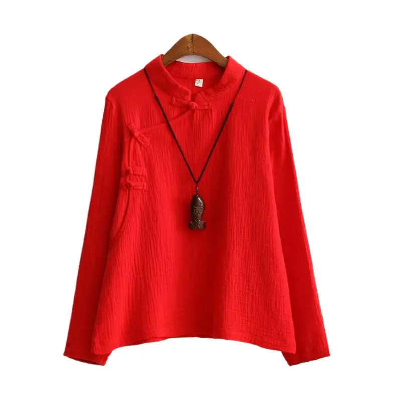 Fashion 2024 Women' brand cotton Linen blouse Tops, female Chinese style shirts Blouse Autumn Spring Shirts roupas femininas
Fashion 2024 Women' brand cotton Linen blouse Tops, female Chinese style shirts Blouse Autumn Spring Shirts roupas femininas