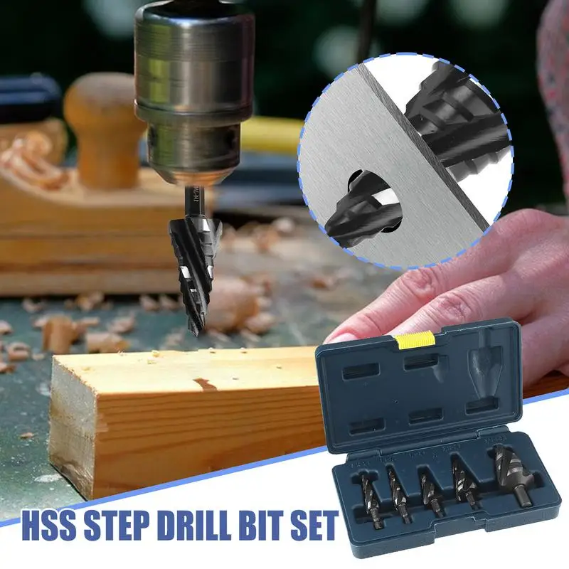 Metal Step Drill Bit Step Bit Set Industrial Grade High-Speed Steel Spiral Cutting Tools For Wood Aluminum Stainless Steel Pp
Metal Step Drill Bit Step Bit Set Industrial Grade High-Speed Steel Spiral Cutting Tools For Wood Aluminum Stainless Steel Pp