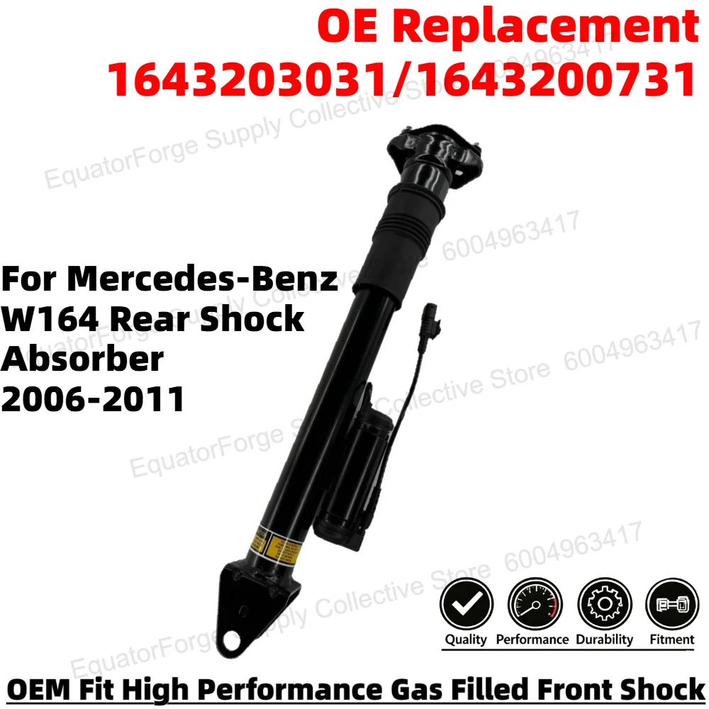 Direct Fit High Stability Premium Durable Rear Shock Absorber for Mercedes-Benz W164 OE Number 1643203031/1643200731
Direct Fit High Stability Premium Durable Rear Shock Absorber for Mercedes-Benz W164 OE Number 1643203031/1643200731