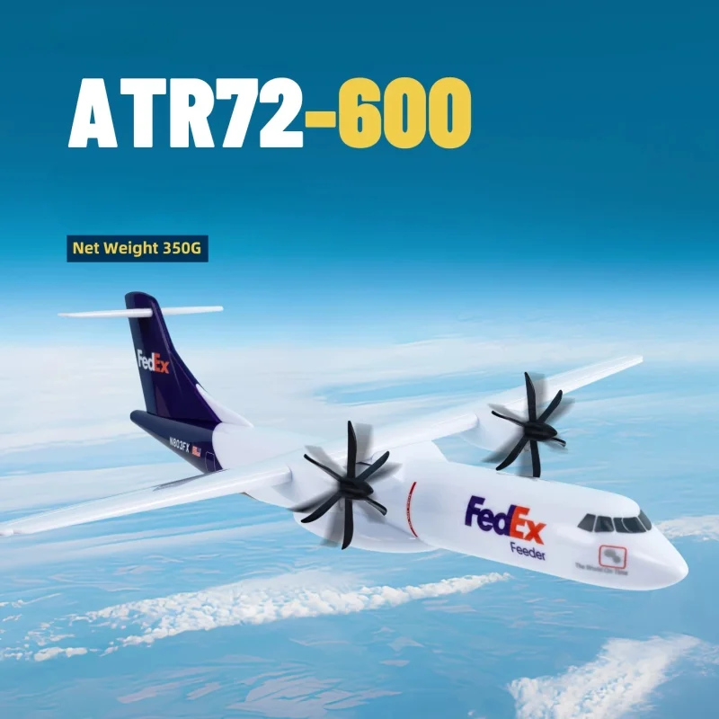 1:100 Scale 28 cm Diecast Resin Model Fedex ATR72-600 Cargo Aircraft Airplane With Base Propeller Assemble Collection Display
1:100 Scale 28 cm Diecast Resin Model Fedex ATR72-600 Cargo Aircraft Airplane With Base Propeller Assemble Collection Display