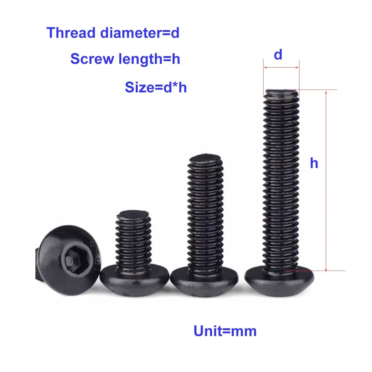10.9 level half round head hexagon socket screw/round head high-strength bolt M6M8M10M12
10.9 level half round head hexagon socket screw/round head high-strength bolt M6M8M10M12