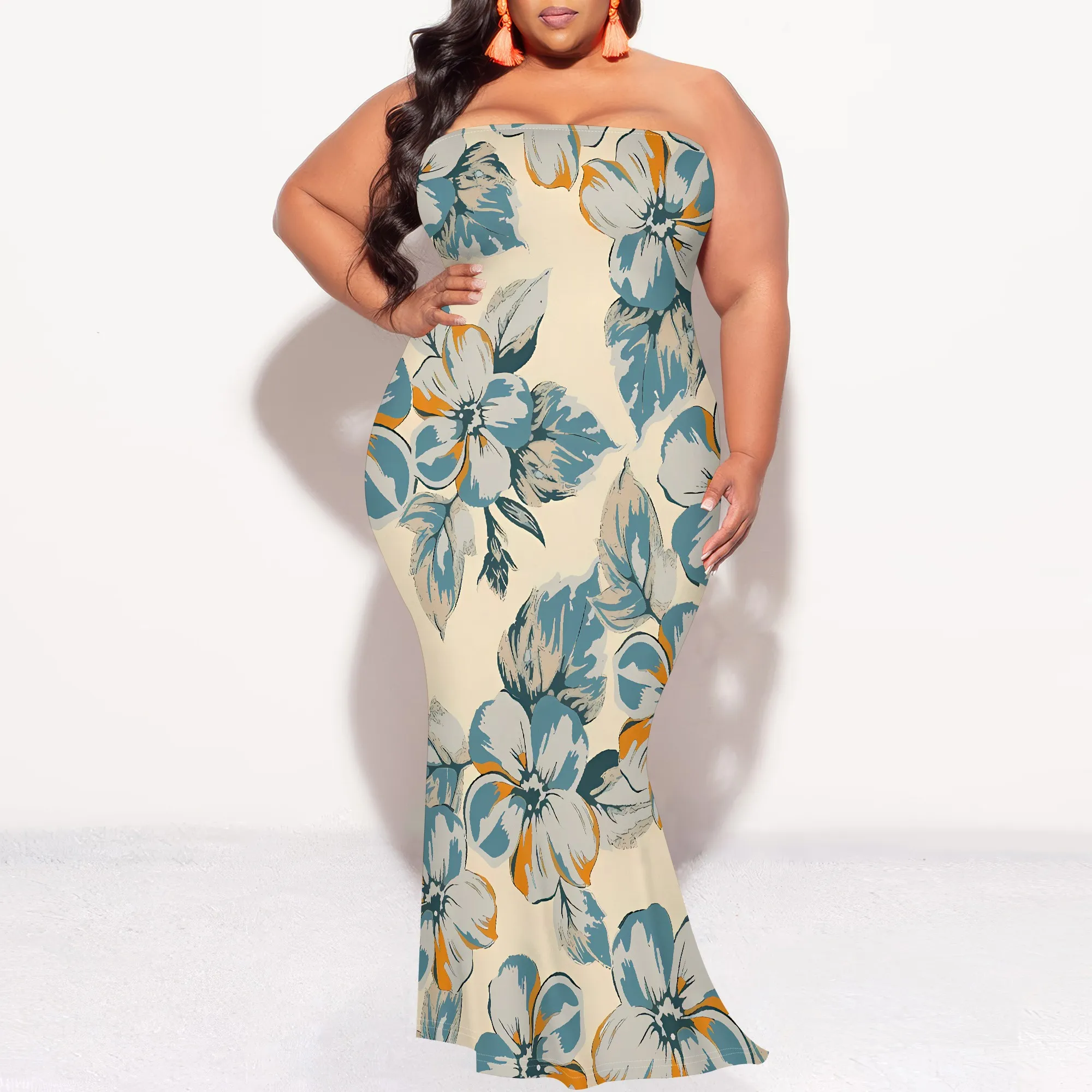 Floral Print Off Shoulder Plus Size Maxi Dress Women Holiday Beachwear Summer Look
Floral Print Off Shoulder Plus Size Maxi Dress Women Holiday Beachwear Summer Look