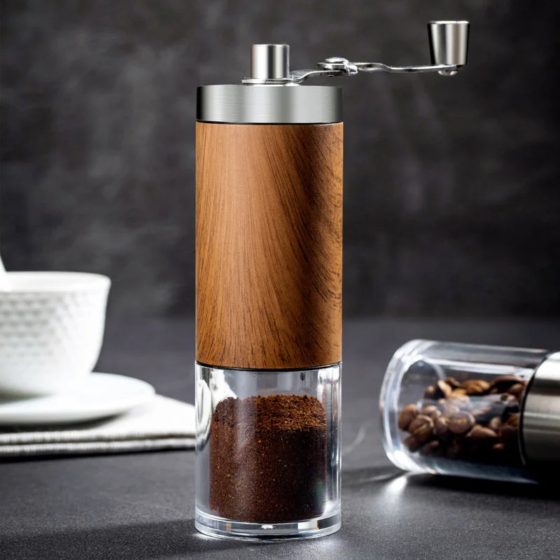 Coffee Bean Grinder Portable Wood Grain Stainless Steel Crank Hand Hand Coffee Grinder Kitchen Tool Grinder Coffee Utensils
Coffee Bean Grinder Portable Wood Grain Stainless Steel Crank Hand Hand Coffee Grinder Kitchen Tool Grinder Coffee Utensils