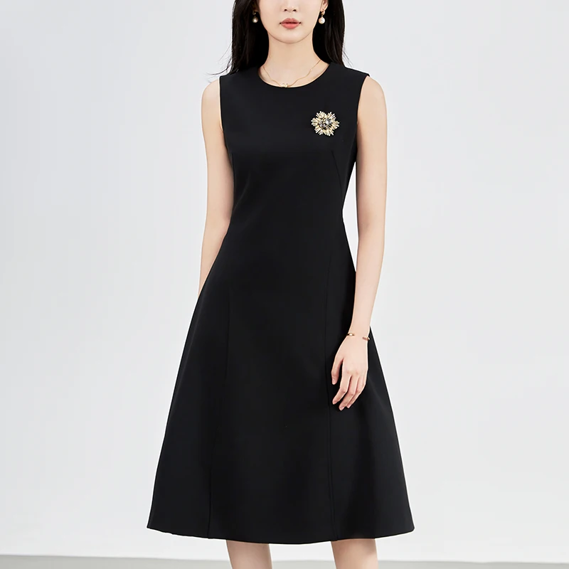 2024 Autumn Elegant Party Dresses For Women Formal Occasions Sleeveless Women's Clothing Solid Office Lady Long Dress A-line
2024 Autumn Elegant Party Dresses For Women Formal Occasions Sleeveless Women's Clothing Solid Office Lady Long Dress A-line