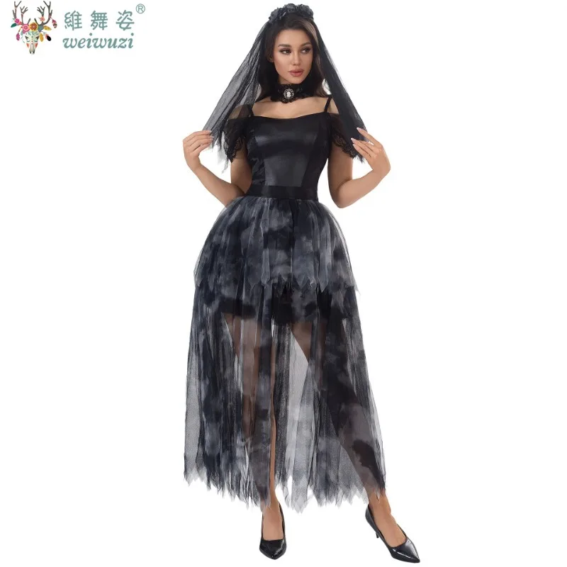 Призрак невесты в готическом стиле, платье вампира-бара, женское нарядное платье, карнавал, Хэллоуин, вечеринка, день, наряд, игра, игра
Призрак невесты в готическом стиле, платье вампира-бара, женское нарядное платье, карнавал, Хэллоуин, вечеринка, день, наряд, игра, игра