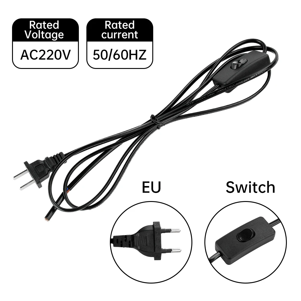 AC 220V 303 Switch Wire Eu Plug 1.8m Power Extension Cord Suitable For Pendant Lamp Led Light Socket With Switch Connector Wire
AC 220V 303 Switch Wire Eu Plug 1.8m Power Extension Cord Suitable For Pendant Lamp Led Light Socket With Switch Connector Wire