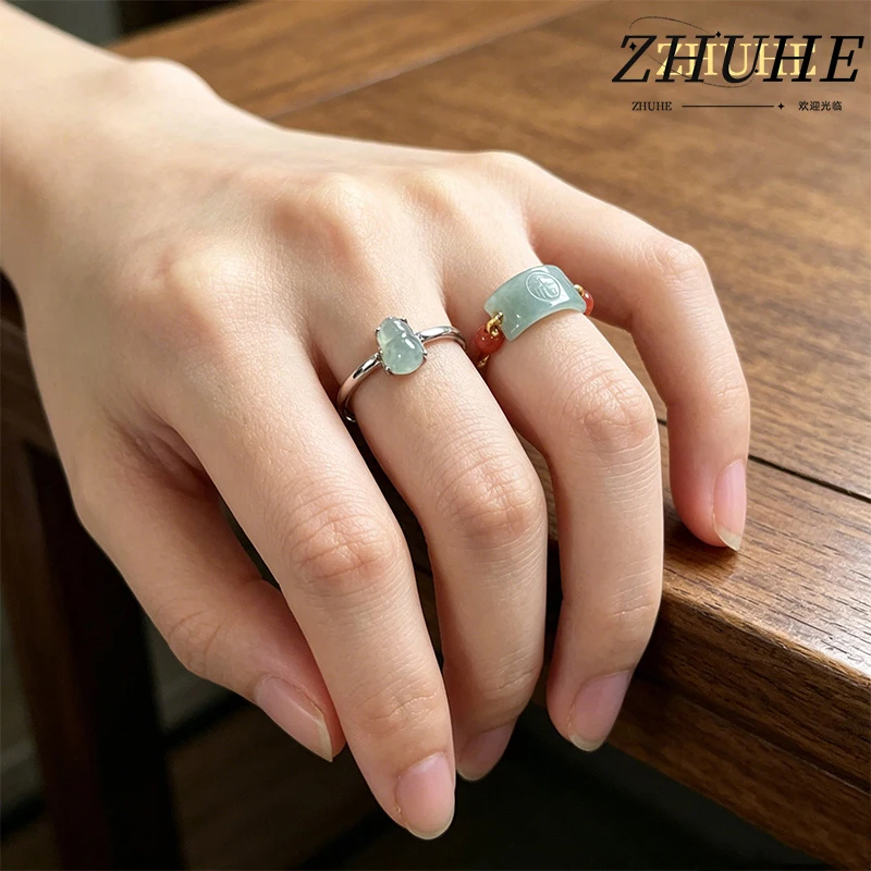 Men Women Boho Style Ring Jewelry Accessories, Copper Alloy Engraved Jade Inspired Finger Ring, Adjustable Retro Jewelry for Eve
Men Women Boho Style Ring Jewelry Accessories, Copper Alloy Engraved Jade Inspired Finger Ring, Adjustable Retro Jewelry for Eve