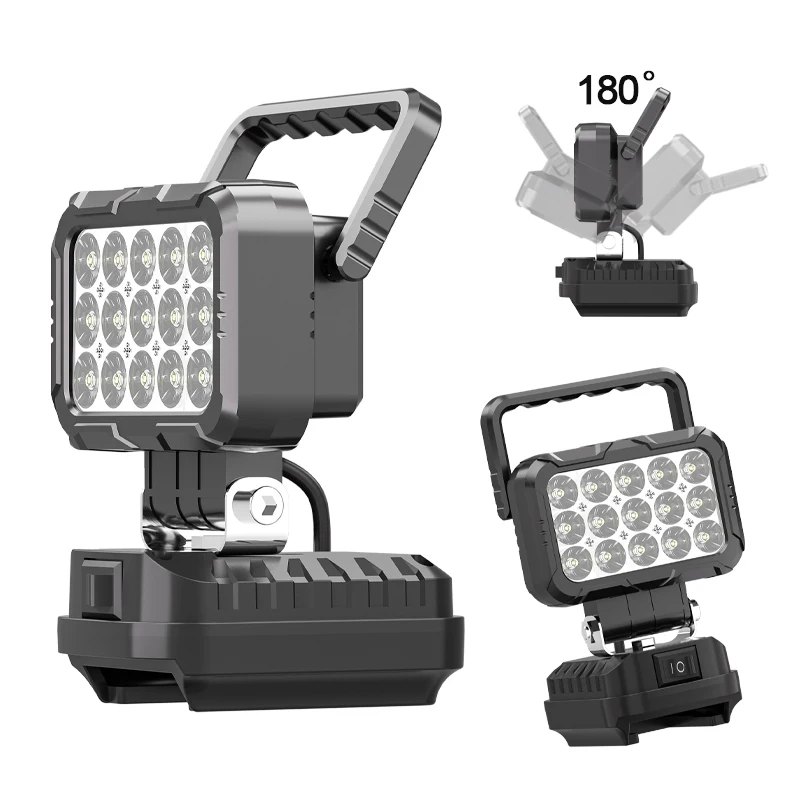 3 inch LED Work Light for Makita 14.4V-18V Li-ion Battery 15 Beads Portable Lamp Outdoor Flashlight Camping Lamp Spotlight
3 inch LED Work Light for Makita 14.4V-18V Li-ion Battery 15 Beads Portable Lamp Outdoor Flashlight Camping Lamp Spotlight