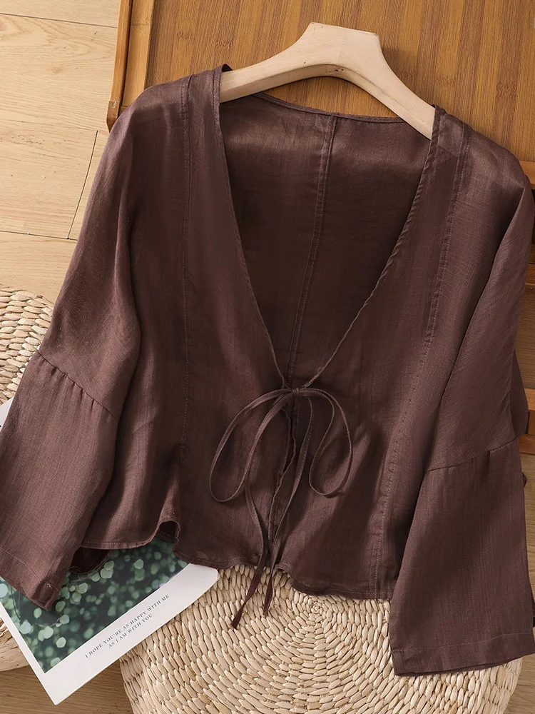 Свободный хлопковый льняной солнцезащитный открытый кардиган в стиле ретро, женский легкий льняной верхний костюм с тонким поясом, летняя мода
Свободный хлопковый льняной солнцезащитный открытый кардиган в стиле ретро, женский легкий льняной верхний костюм с тонким поясом, летняя мода